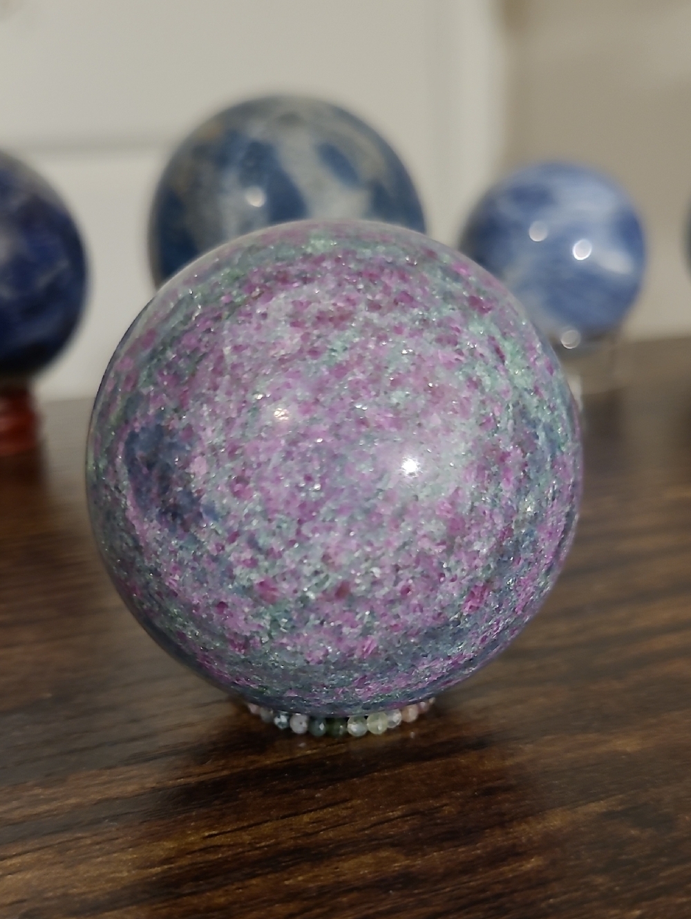 Ruby In Kyanite Sphere
